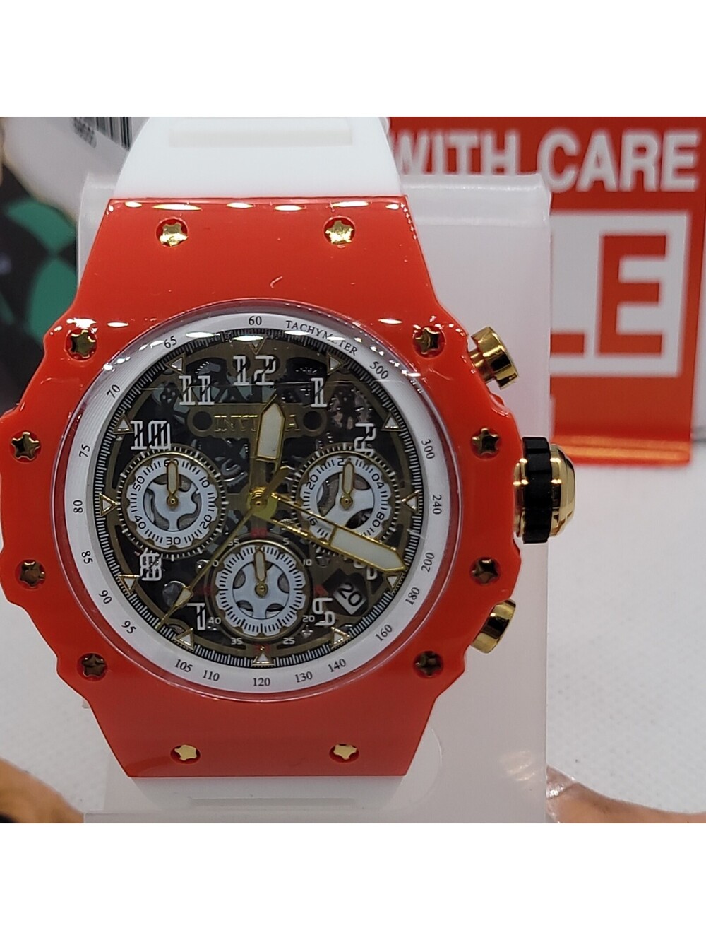 544 INVICTA VAULTHAN RACING MIAMI EDITION GOLD AND BLACK DIAL
